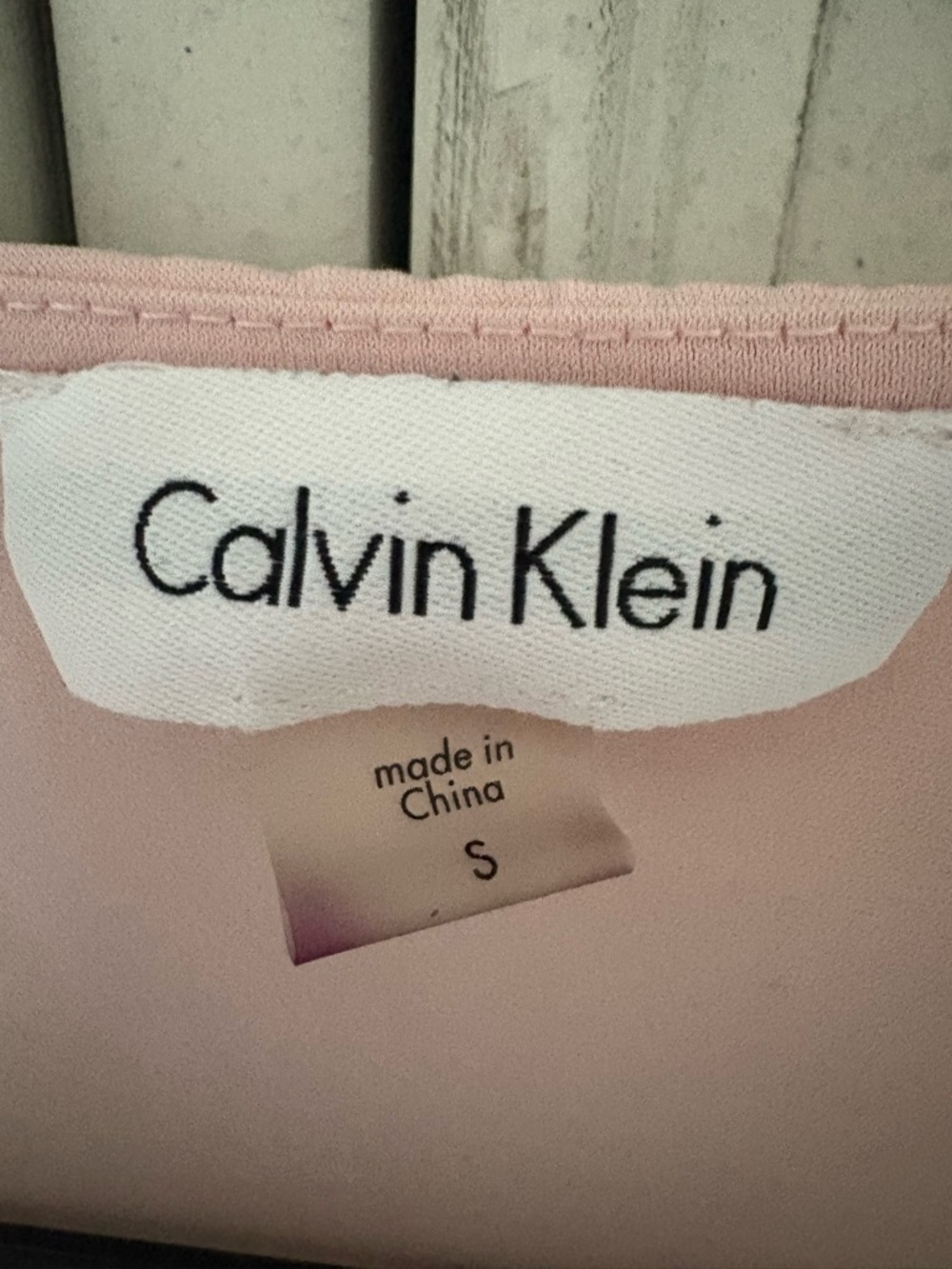 Calvin Klein Women’s Light Pink Draped Cowl Neck Tank - Picture 4 of 7